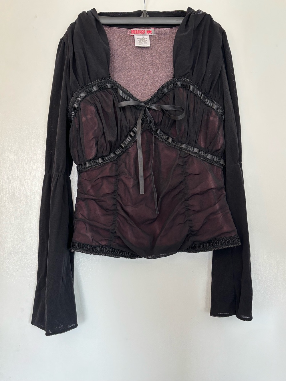 Parasuco Gothic Bell Sleeve Top - Picture 2 of 13